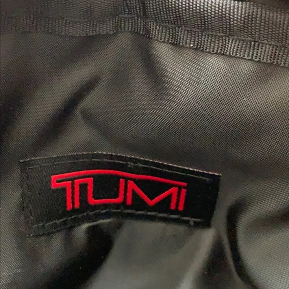 TUMI Black Ballistic Nylon Travel Toiletry Cosmetic Bag